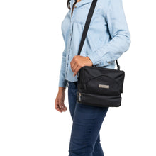 Load image into Gallery viewer, ChangePal Universal Wipes Portable Diaper Changing Bag- FULL Pack of Wipes Version- Black Nylon