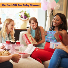 Load image into Gallery viewer, ChangePal Portable Diaper Changing Bag Blue Geometric) | Wipes Pouch version