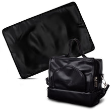 Load image into Gallery viewer, ChangePal Portable Diaper Changing Bag (Vegan Leather) | Wipes Pouch version