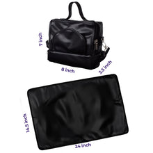 Load image into Gallery viewer, ChangePal Portable Diaper Changing Bag (Vegan Leather) | Wipes Pouch version