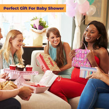 Load image into Gallery viewer, ChangePal Portable Diaper Changing Bag (Pink Geometric) | Wipes Pouch version