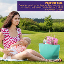 Load image into Gallery viewer, ChangePal Portable Diaper Changing Bag (Pink Geometric) | Wipes Pouch version